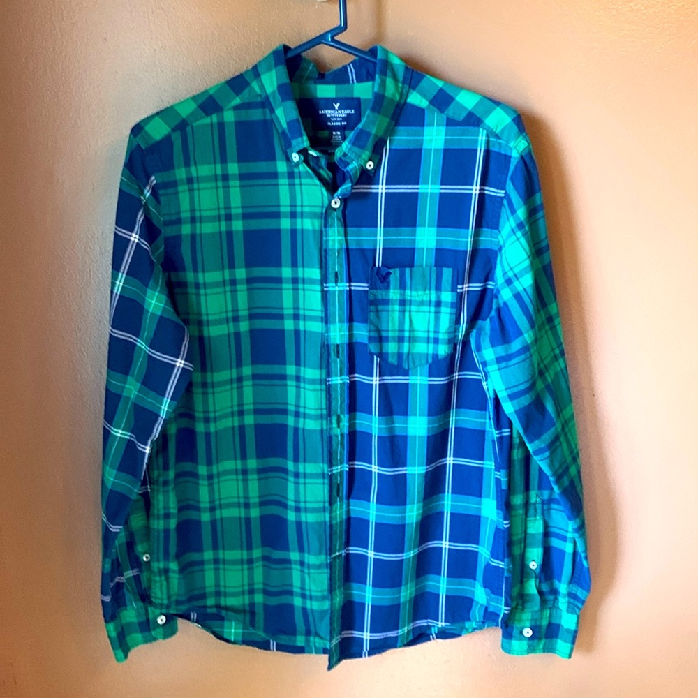 American Eagle oxford, button down shirt.